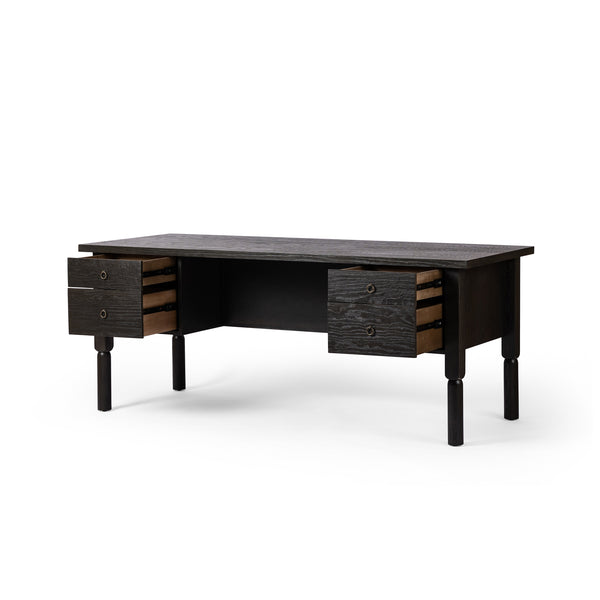 Concord Desk In Charcoal Oak