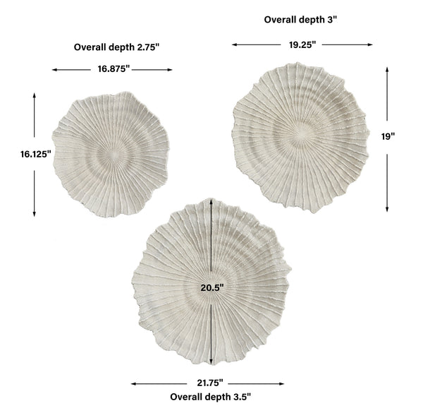 Ocean Gems Coral Wall Decor, Set/3