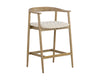 JEREMY COUNTER STOOL - WEATHERED OAK - DOVE CREAM