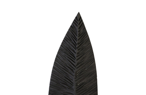  Carved Leaf on Stand, Burnt, MD
