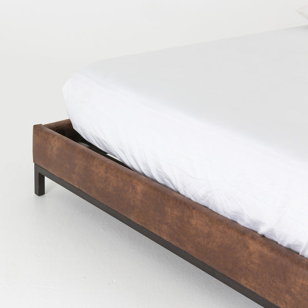 Newhall Queen Bed-Vintage Tobacco