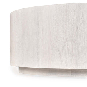 Layne Solid Wood Round Coffee Table with Casters