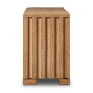 Ramos Media Console in Bleached Oak'