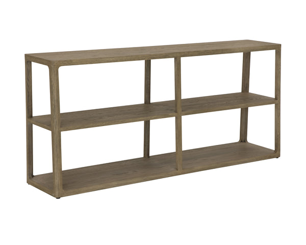 DONCASTER LOW BOOKCASE - SMOKE GREY