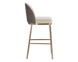 LAVANIA BARSTOOL - MEG TAUPE / PORCINI TAUPE