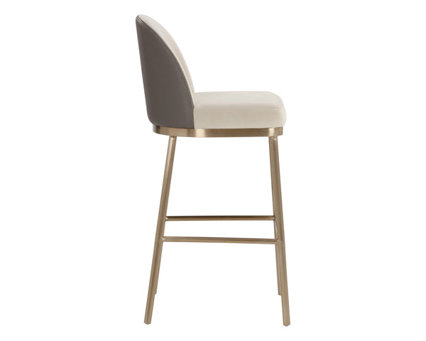 LAVANIA BARSTOOL - MEG TAUPE / PORCINI TAUPE