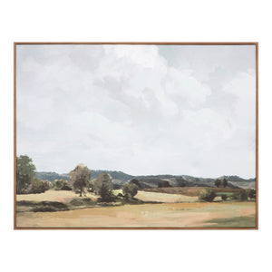 Vast Country Framed Painting with Multicolor Design