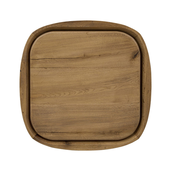 Leandro End Table - Natural Reclaimed French Oak