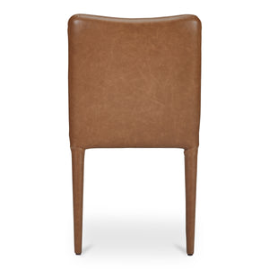 Moe's Calla Set of 2 Brown Leather Dining Chairs