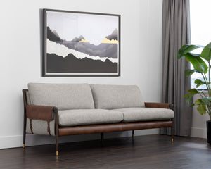 MAUTI SOFA - BROWN - VAULT FOG / BRAVO COGNAC
