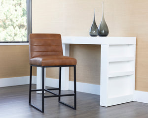 SPYROS COUNTER STOOL - TOBACCO TAN