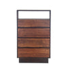 San Marino 34-Inch Acacia Wood Live Edge Dresser in Raw Walnut Finish