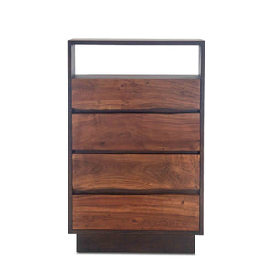 San Marino 34-Inch Acacia Wood Live Edge Dresser in Raw Walnut Finish