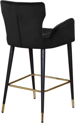 Alonzo Stool In Black Velvet