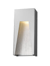 Millenial 1 Light Outdoor Wall Light in Silver Finish