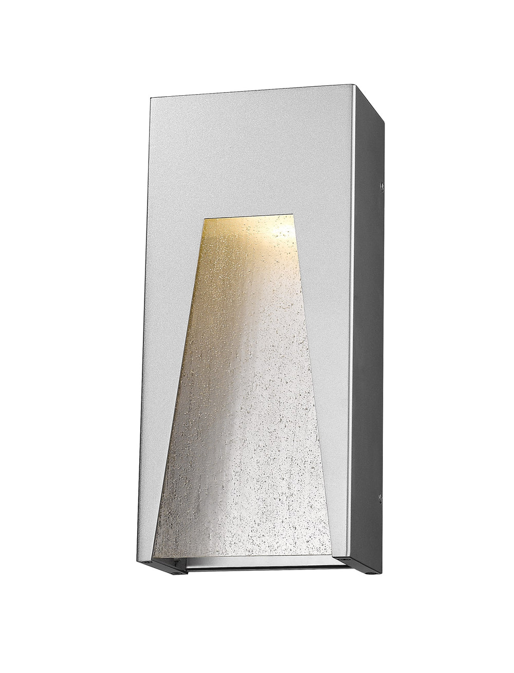 Millenial 1 Light Outdoor Wall Light in Silver Finish