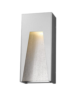 Millenial 1 Light Outdoor Wall Light in Silver Finish