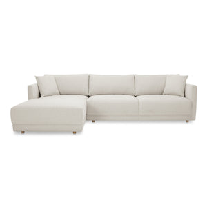 Moe's Bryn Sectional Left Oyster Beige