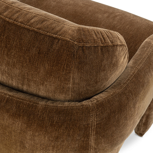 Salino Upholstered Lounge Chair with Foam Seat - Bronze