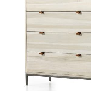 Trey 5 Drawer Dresser In Dove Poplar