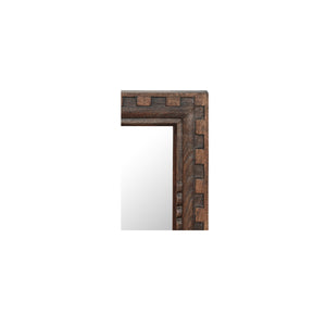 Moe's Holland Small Brown Mirror with Mango Wood