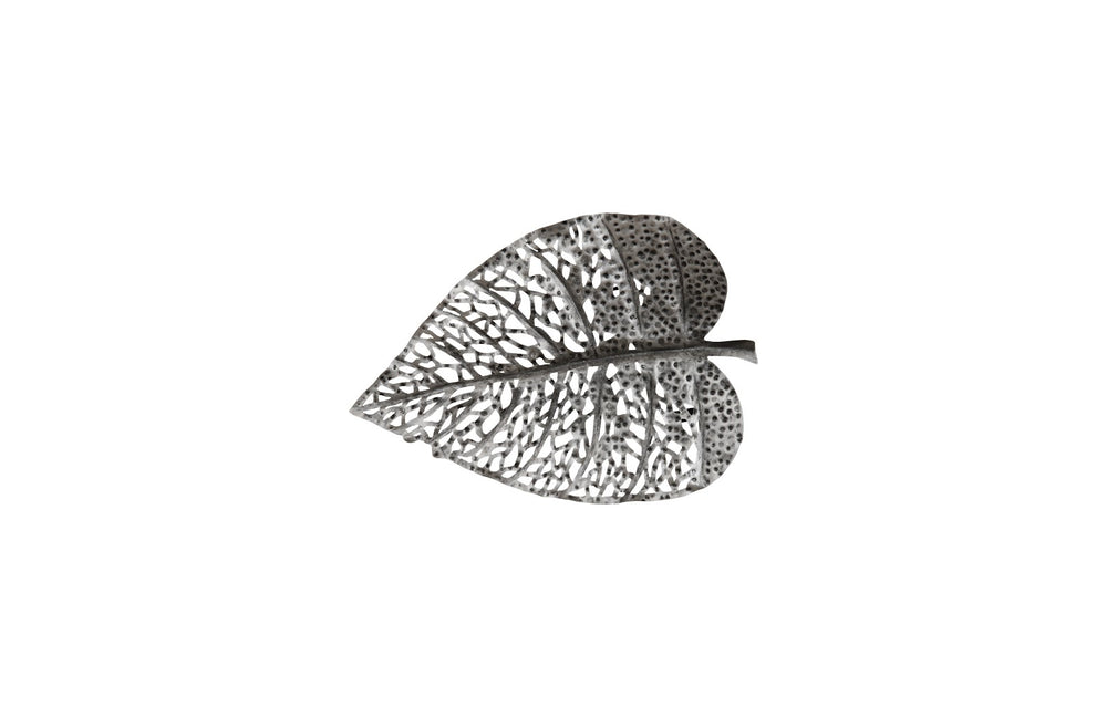 Birch Leaf Wall Art, Silver, XS