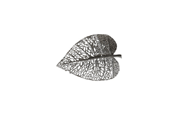 Birch Leaf Wall Art, Silver, XS