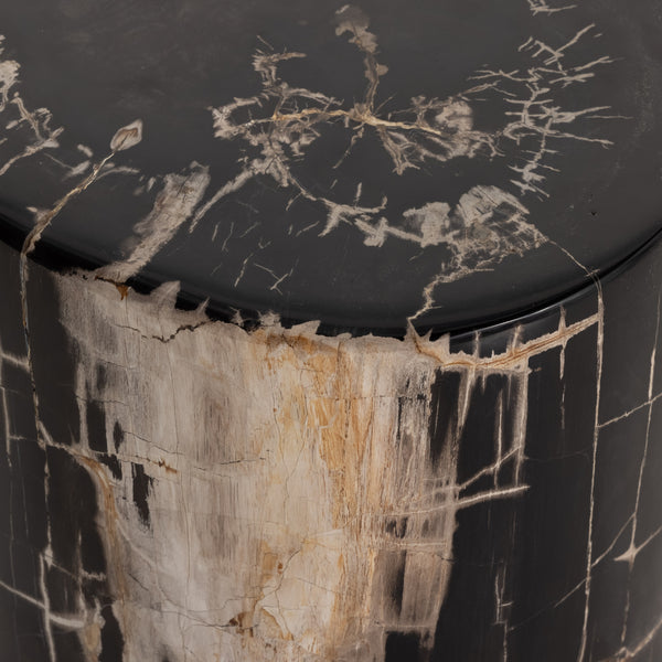 Kos End Table In Dark Petrified Wood