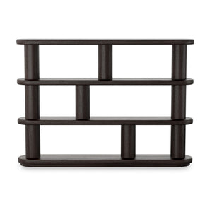 Luciana Bookcase - Ebony Oak Veneer