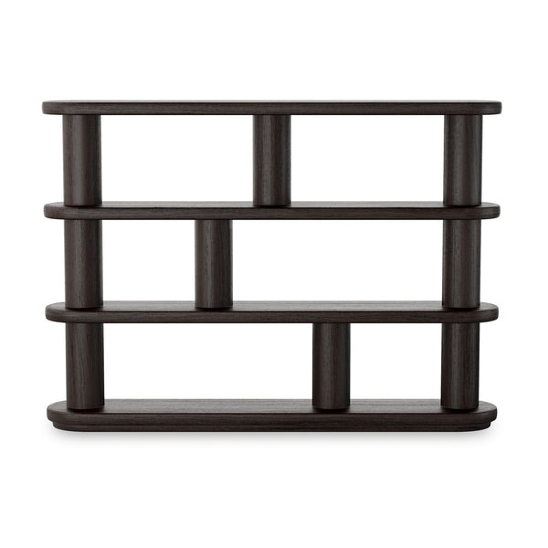 Luciana Bookcase - Ebony Oak Veneer