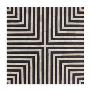 Terning Side Table in Black and White Camel Bone