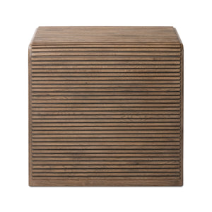 Leo End Table in Rustic Grey