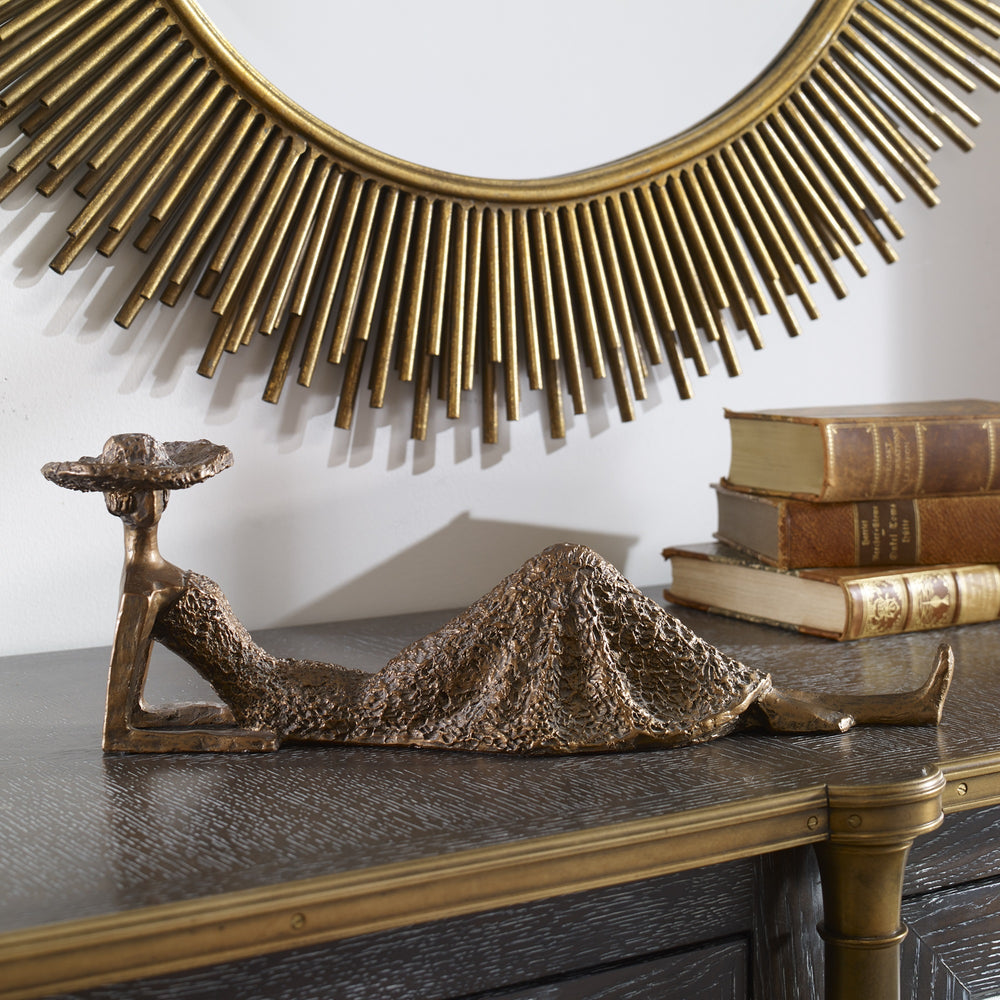 Summer Days Antique Bronze Sculpture