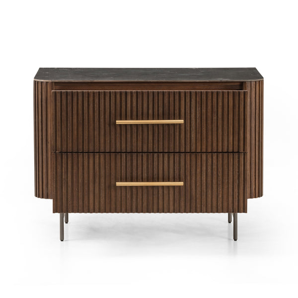 Fletcher Large Nightstand In Terra Brown