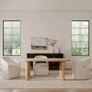 Moe's Milo Small Dining Table in Natural Oak