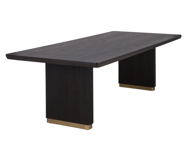 KALLA DINING TABLE - RECTANGULAR - CHARCOAL - 96"
