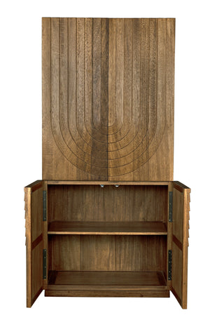 Otto Hutch Dark Walnut Finish