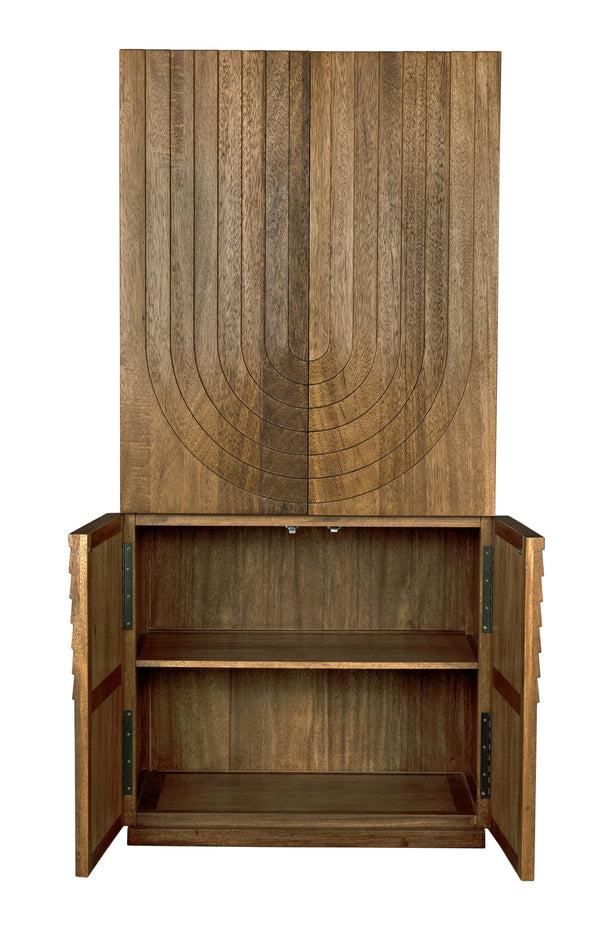 Otto Hutch Dark Walnut Finish