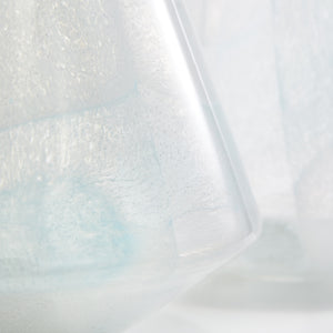Small Backdrift Vase in Sky Blue and White