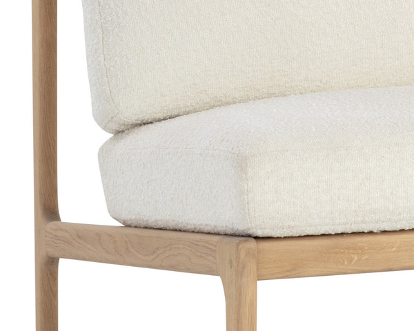 ELANOR LOUNGE CHAIR - LIGHT OAK - ALTRO WHITE