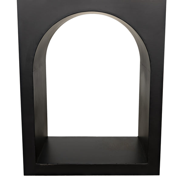 Aqueduct Bookcase, A, Black Metal
