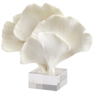 Pleasant Palm Sculpture In White