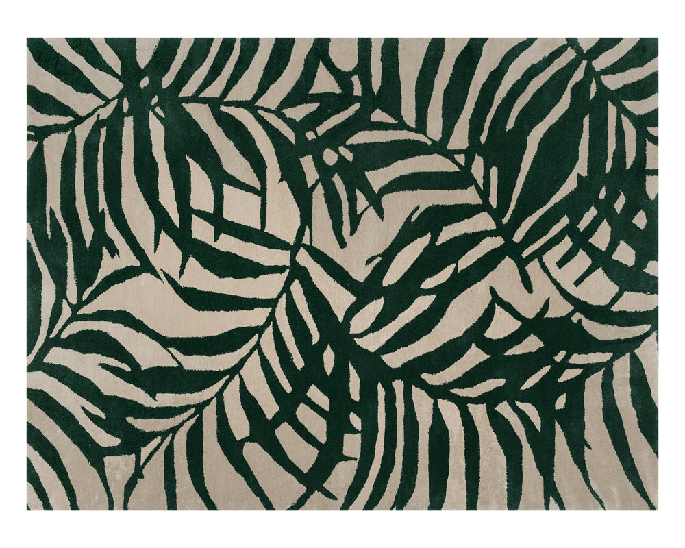 PALMA HAND-WOVEN RUG - GREEN / BEIGE - 9' X 12'