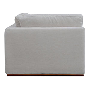 Moe's Rue Corner Chair in Flecked Grey