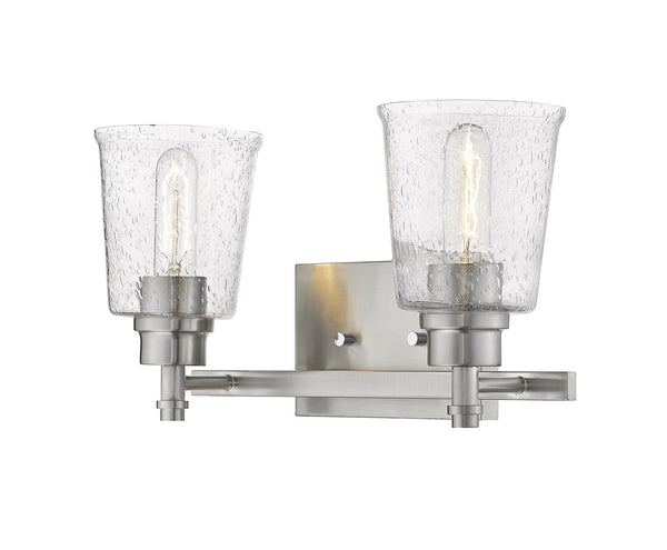 Bohin 2 Light Vanity in Brushed Nickel  Finish