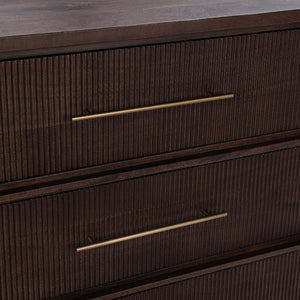Westlake Solid Wood 3-Drawer Chest - Kona Brown