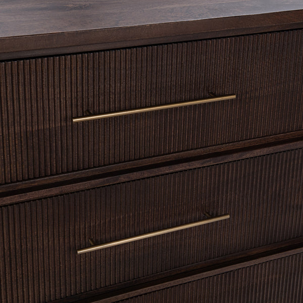 Westlake Solid Wood 3-Drawer Chest - Kona Brown