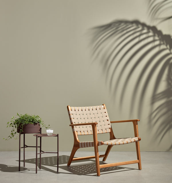 Jevon Outdoor Chair In Auburn Eucalyptus