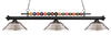Shark 3 Light Billiard Light in Matte Black Finish