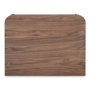 Moe's Round Off Tall Nightstand in Walnut Brown